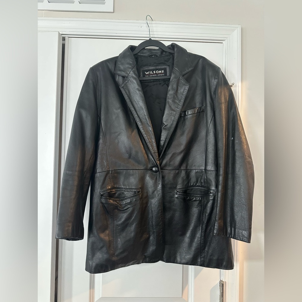 Wilson Women's Black Genuine Leather Jacket